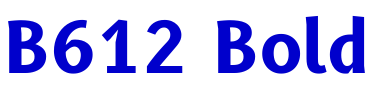 B612 Bold الخط